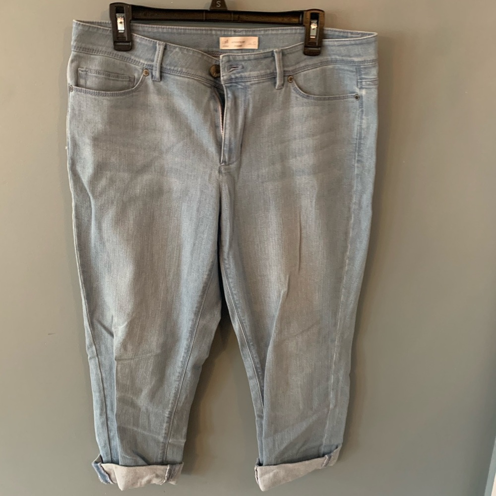 J Jill denim crop jeans